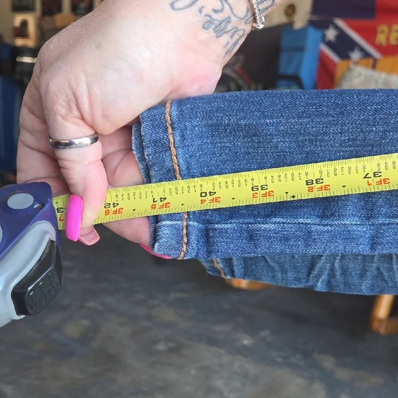 Rue21 Distressed Blue Boot Cut Jeans - Picture 15 of 16